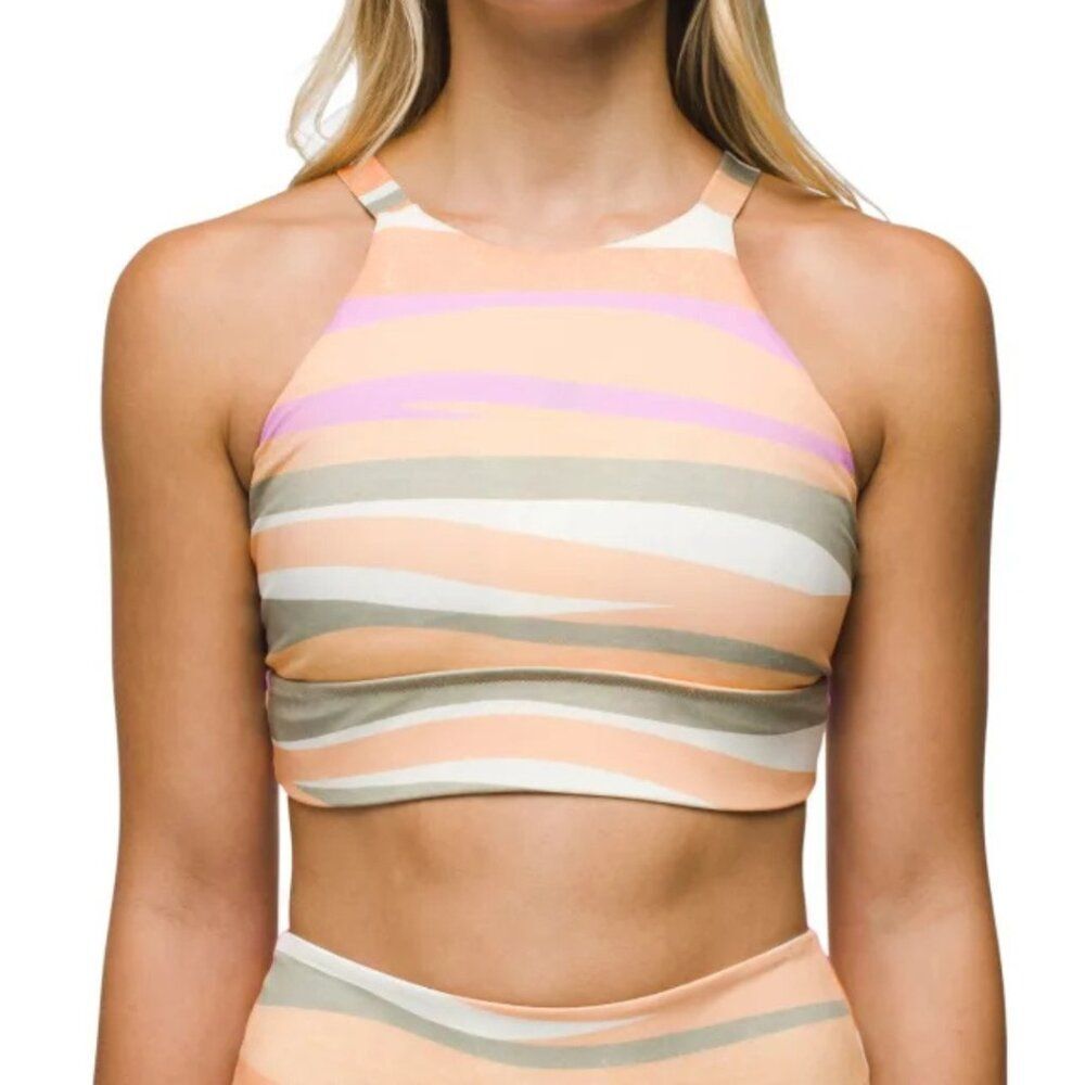 Prana Marine Street Swim Top High Neck Waves Combo NWT Size Small